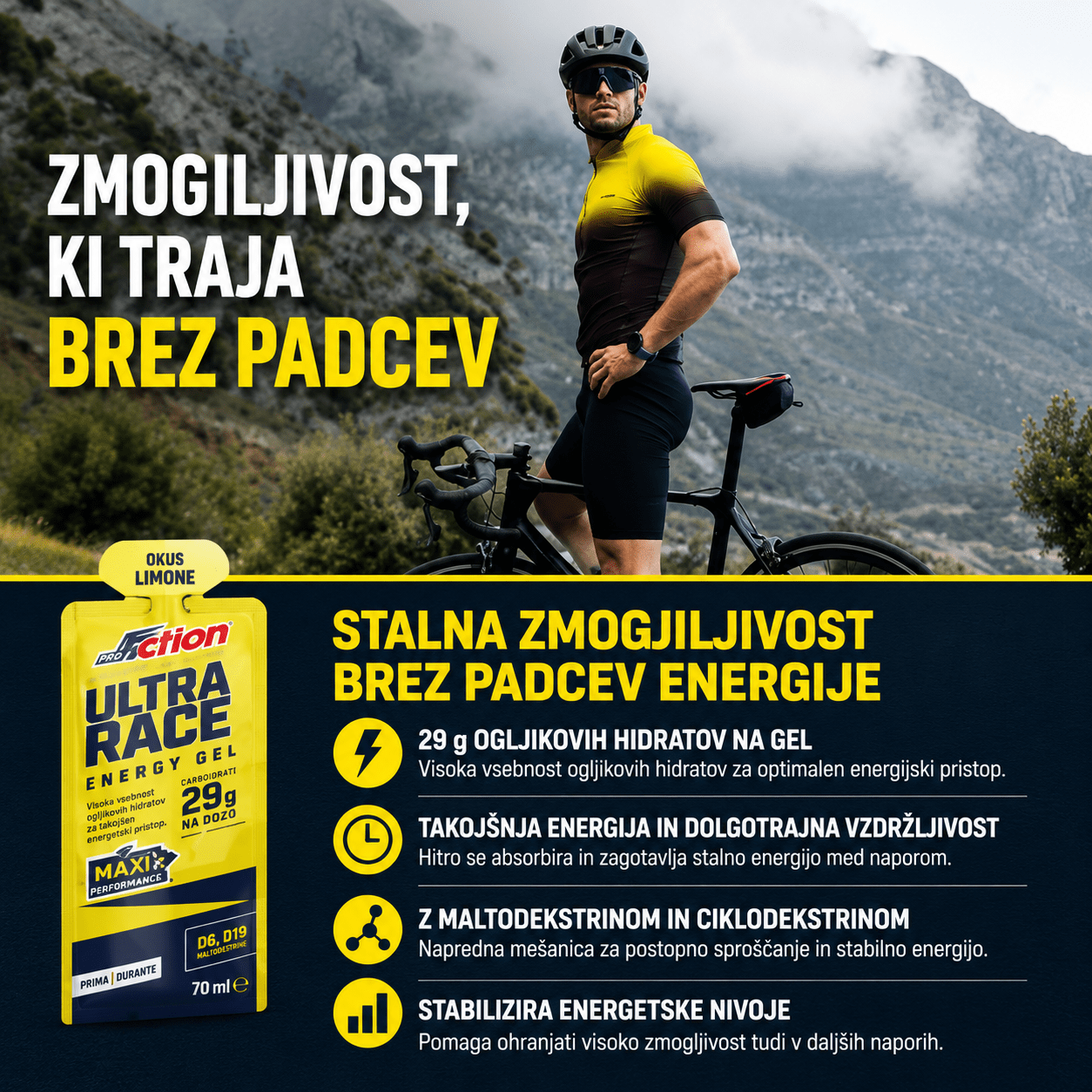 Izotonični gel CARBO SPRINT ULTRA RACE 60 ml - Image 3