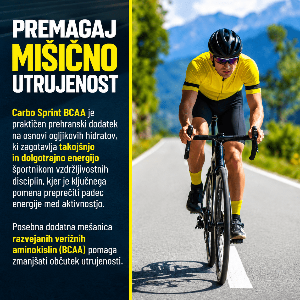 Energijski gel z BCAA Carbo Sprint BCAA 60 ml