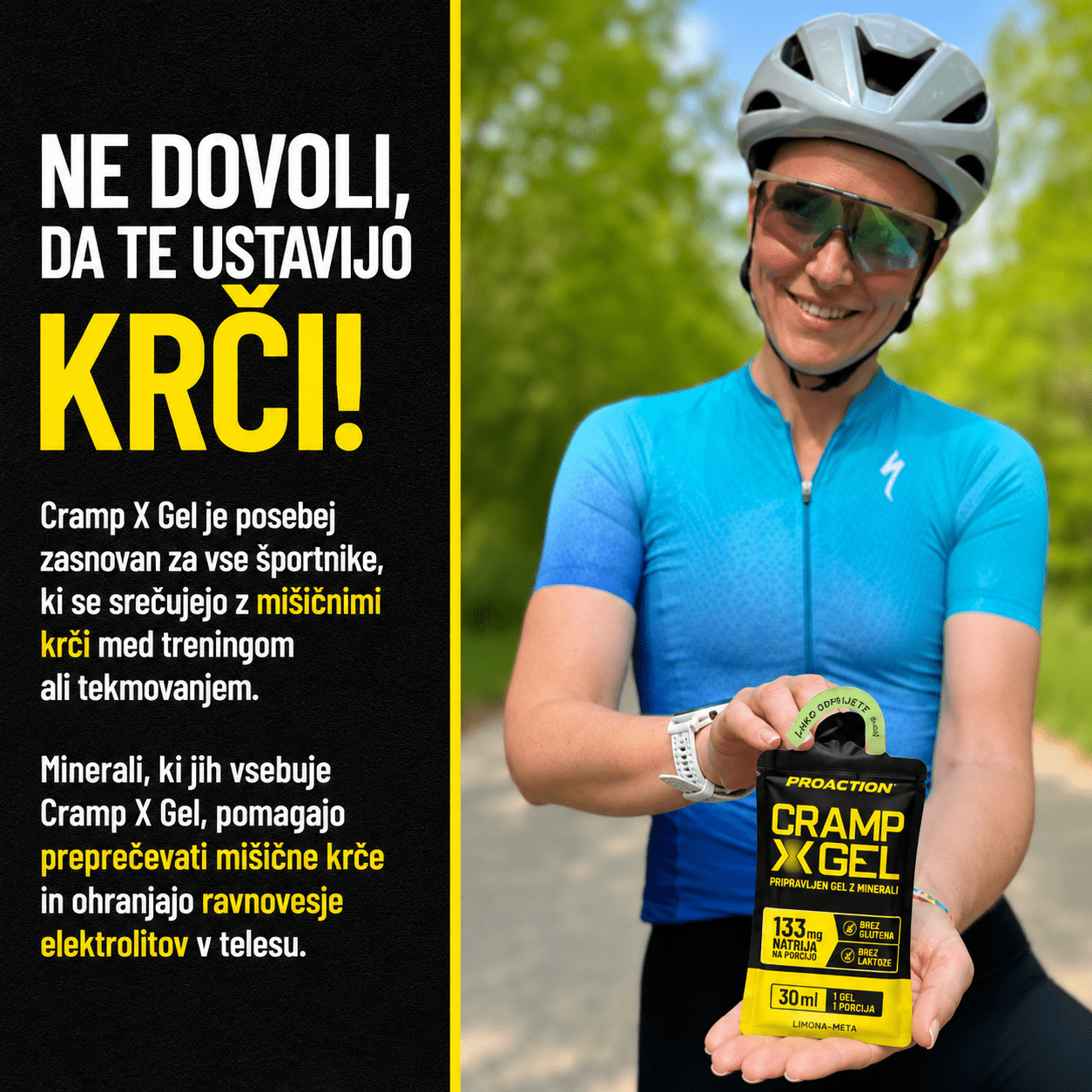 Cramp X Gel gel proti mišičnim krčem
