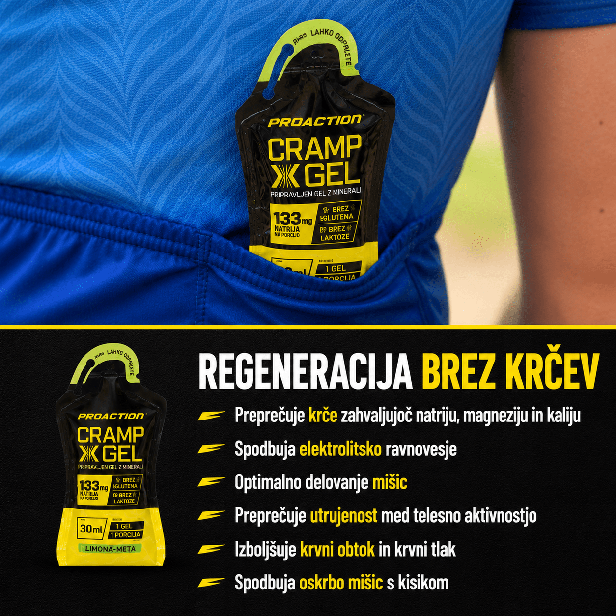 Cramp X Gel gel proti mišičnim krčem