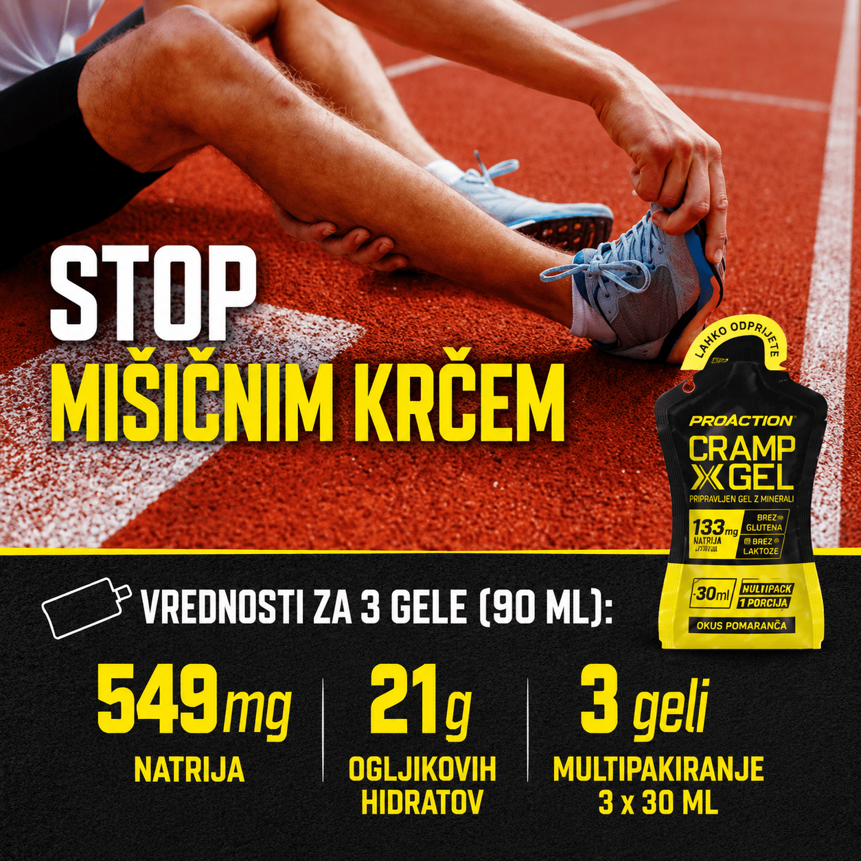 Cramp X Gel gel proti mišičnim krčem