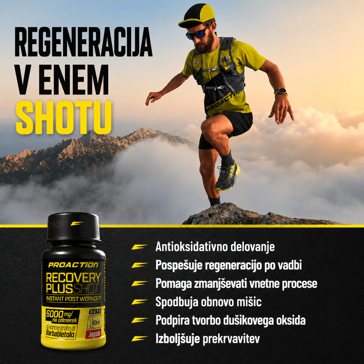 Shot za regeneracijo Recovery Plus Shot 60 ml